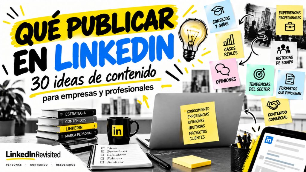 Qué publicar en LinkedIn: 30 ideas y ejemplos